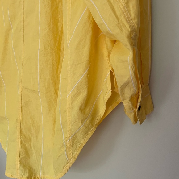 Free People Yellow Button Down Shirt - Picture 14 of 16